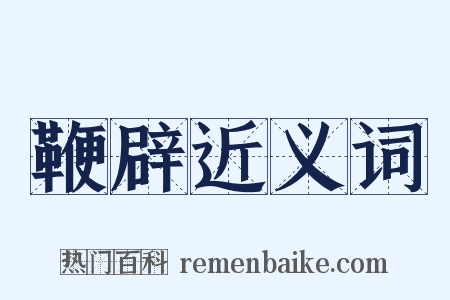 鞭辟近义词是什么意思的图片